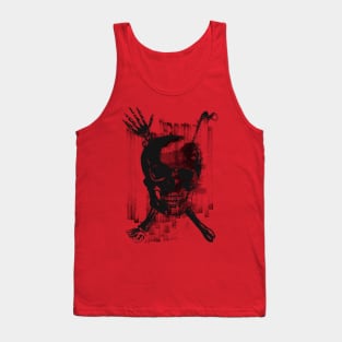 crossbones hand Skull Tank Top